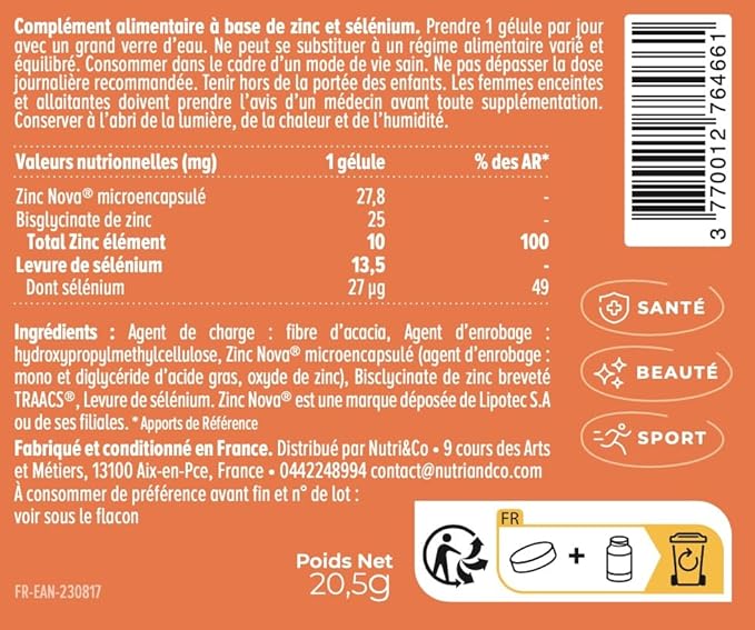 Zinc Bisglycinate B Santé Originelle