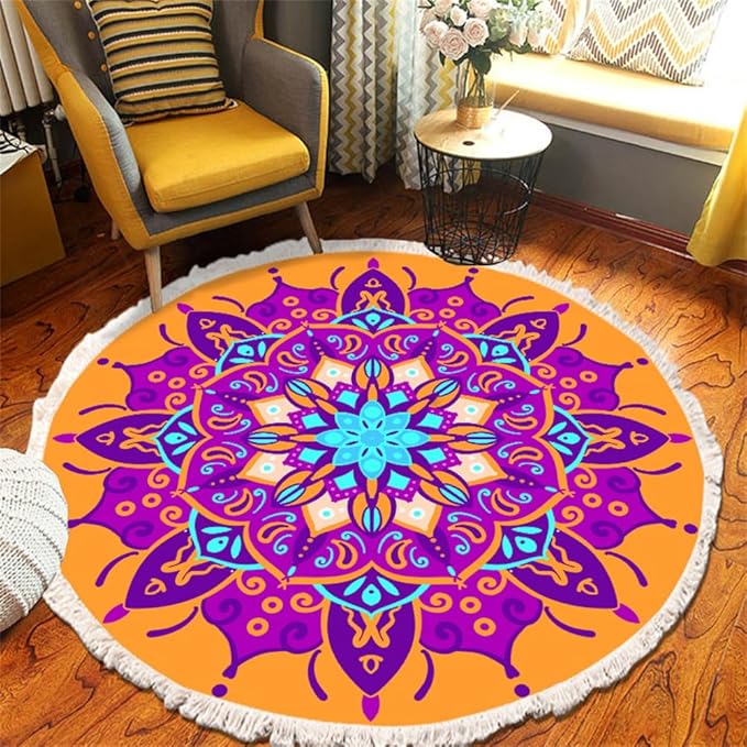 Tapis Rond en Coton Santé Originelle