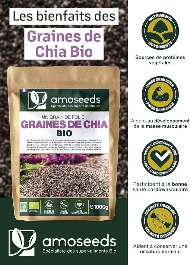 Graines de Chia Bio Santé Originelle