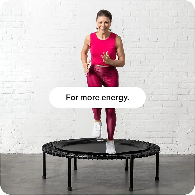 bellicon Trampoline de fitness de 112 cm (arc-en-ciel) | Pieds pliants pratiques et suspension à anneau de corde jusqu'à 120 kg (fort) | Cadre en trois parties | Fabriqué en Allemagne Santé Originelle